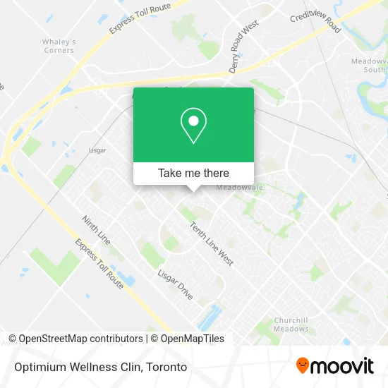 Optimium Wellness Clin map
