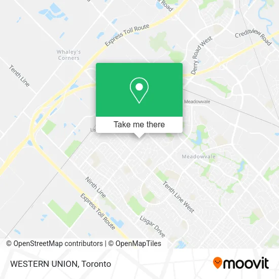 WESTERN UNION map