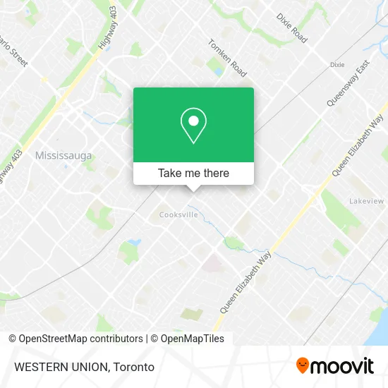 WESTERN UNION map