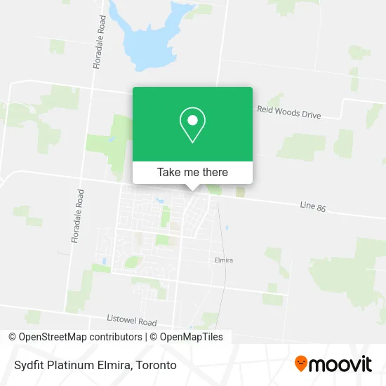 Sydfit Platinum Elmira map