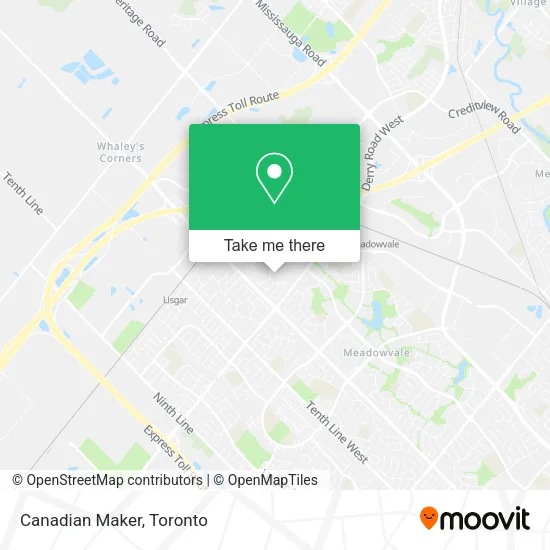 Canadian Maker map