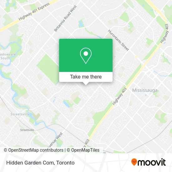 Hidden Garden Com map
