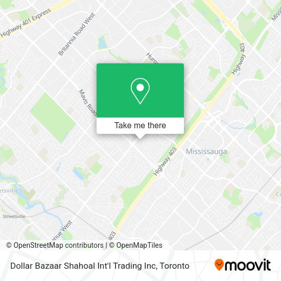 Dollar Bazaar Shahoal Int'l Trading Inc map
