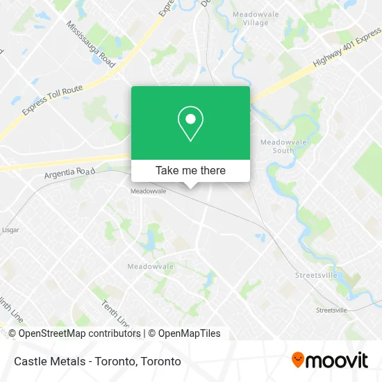 Castle Metals - Toronto map