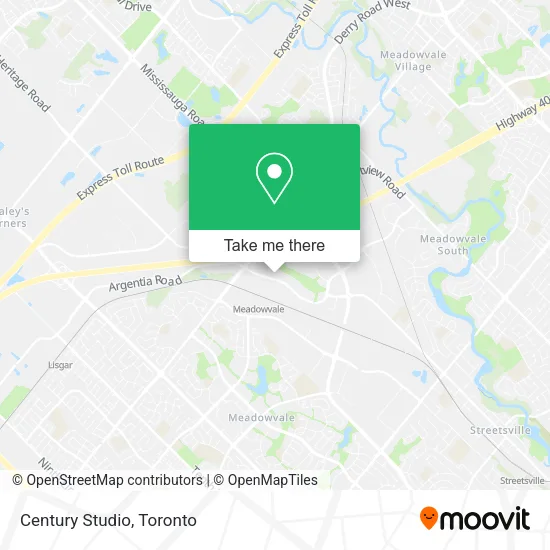 Century Studio map