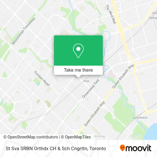 St Sva SRBN Orthdx CH & Sch Cngrttn map