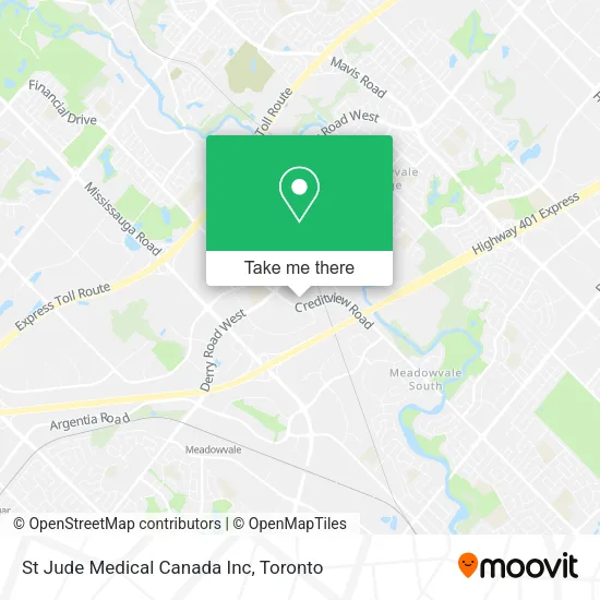 St Jude Medical Canada Inc map