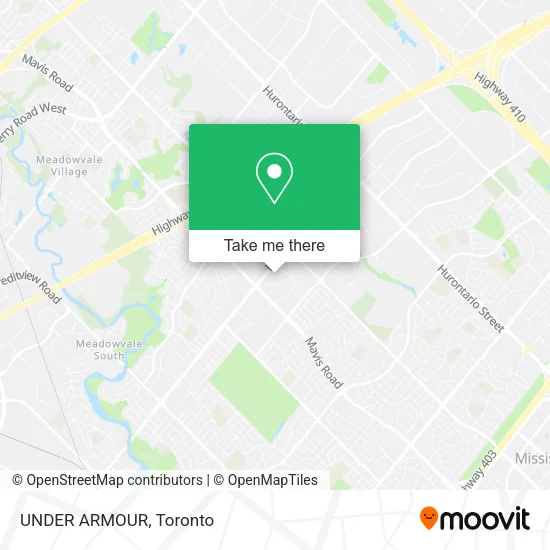 UNDER ARMOUR map