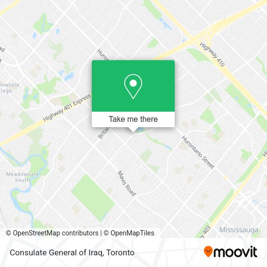 Consulate General of Iraq map