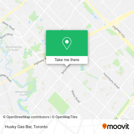 Husky Gas Bar map