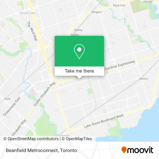 Beanfield Metroconnect map