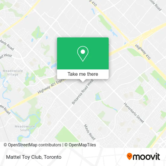 Mattel Toy Club map