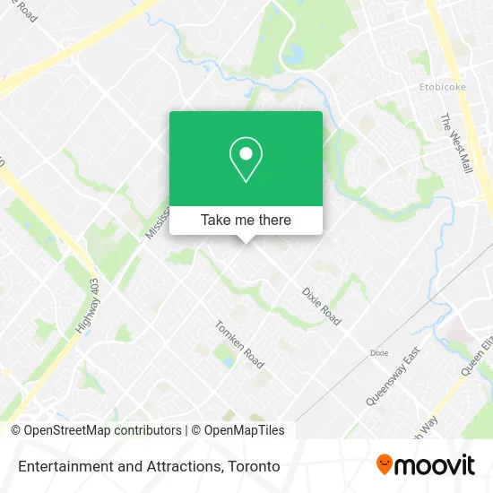 Entertainment and Attractions map