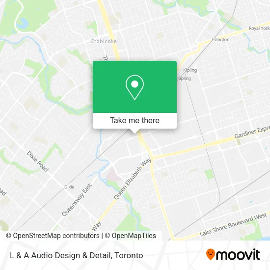 L & A Audio Design & Detail map