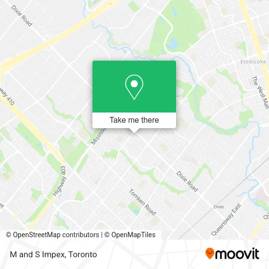 M and S Impex map