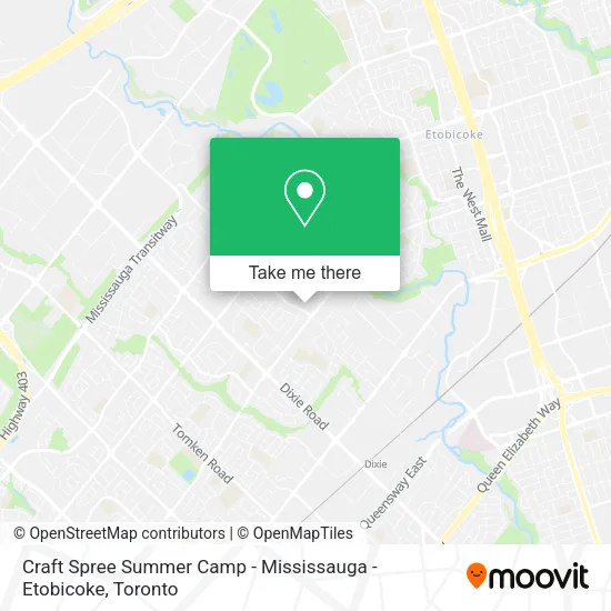 Craft Spree Summer Camp - Mississauga - Etobicoke plan