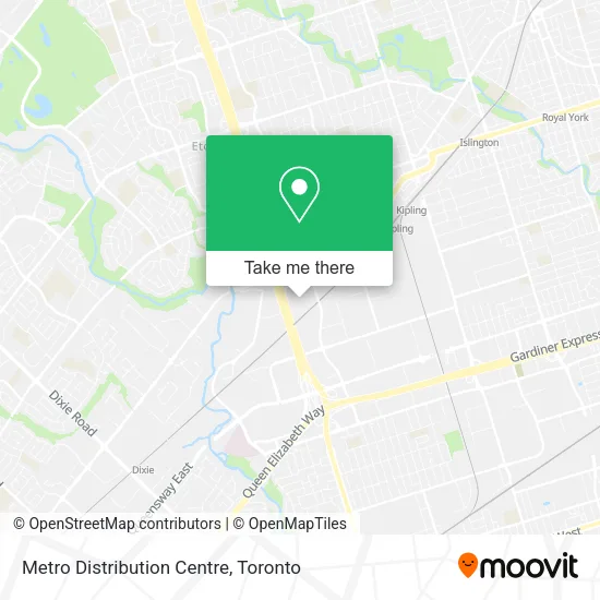 Metro Distribution Centre map
