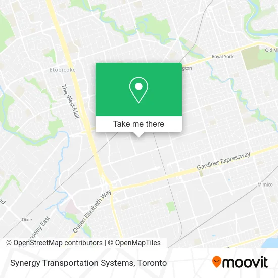 Synergy Transportation Systems map