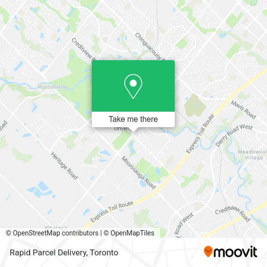 Rapid Parcel Delivery map