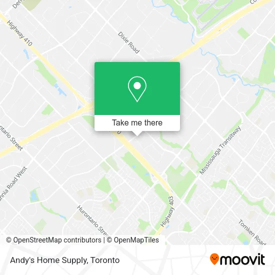 Andy's Home Supply map