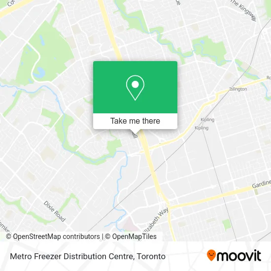 Metro Freezer Distribution Centre map