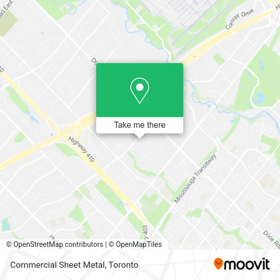 Commercial Sheet Metal map