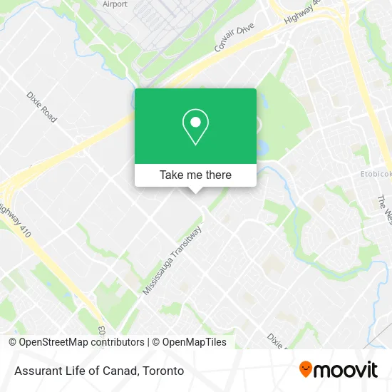 Assurant Life of Canad map