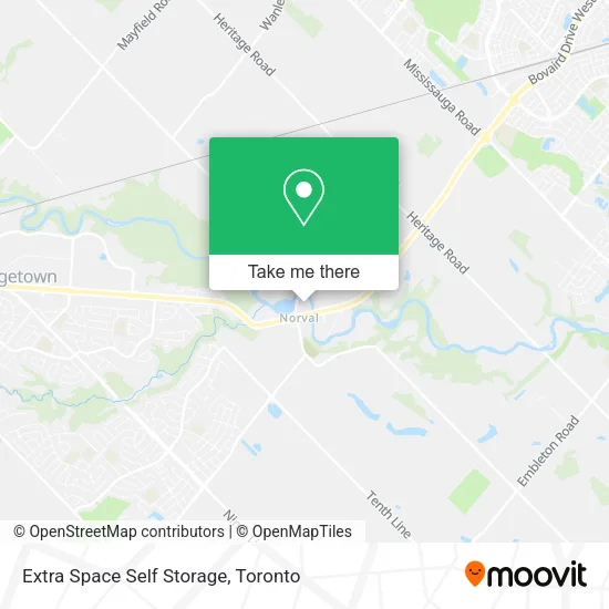 Extra Space Self Storage map