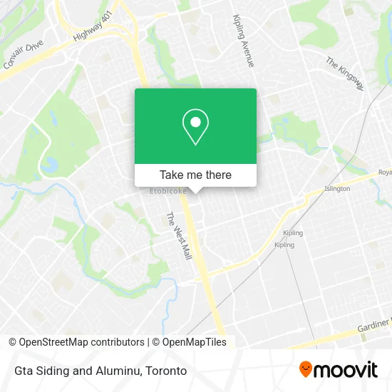 Gta Siding and Aluminu map