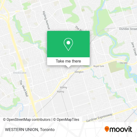 WESTERN UNION map