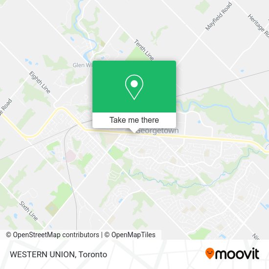 WESTERN UNION map