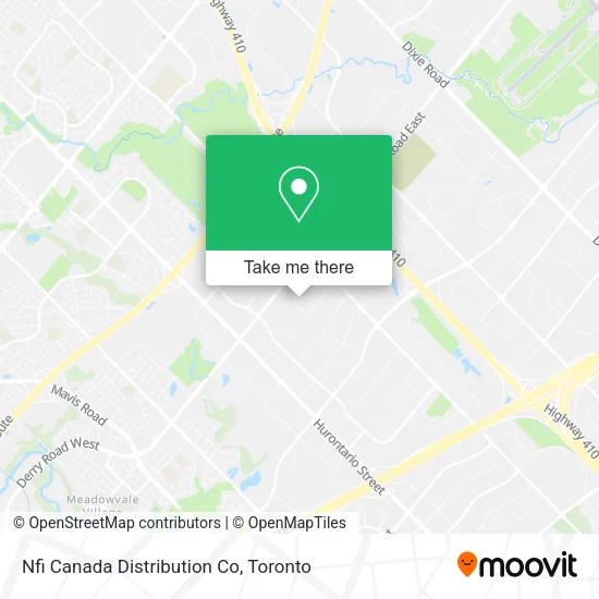 Nfi Canada Distribution Co map
