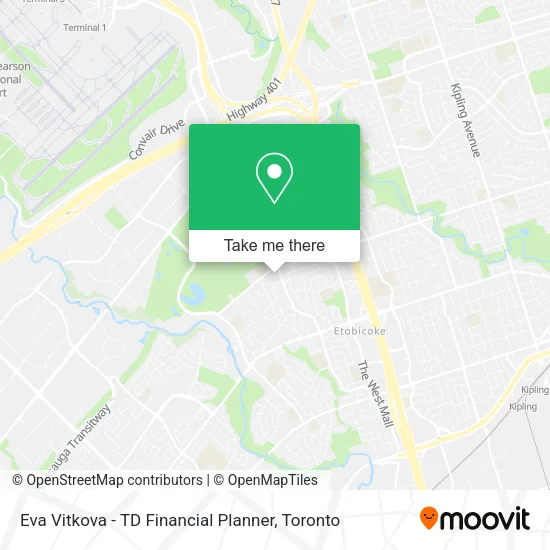 Eva Vitkova - TD Financial Planner map