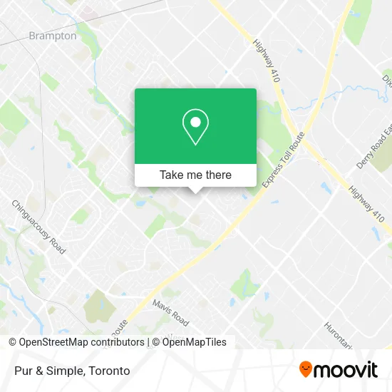 Pur & Simple map