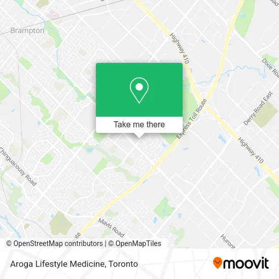 Aroga Lifestyle Medicine map