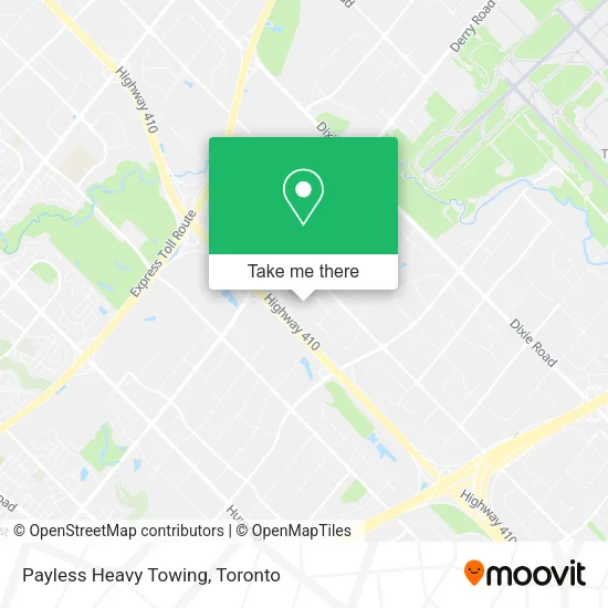 Payless Heavy Towing map
