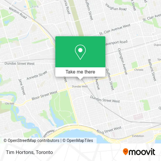 Tim Hortons map