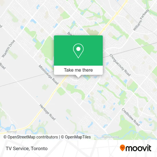 TV Service map