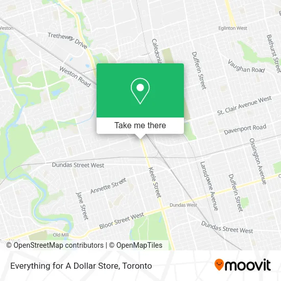 Everything for A Dollar Store map