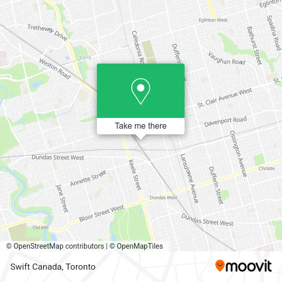 Swift Canada map