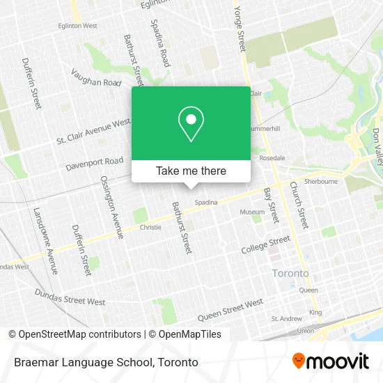 Braemar Language School map