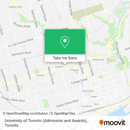 University of Toronto (Admission and Awards) map