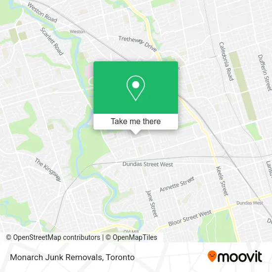 Monarch Junk Removals map