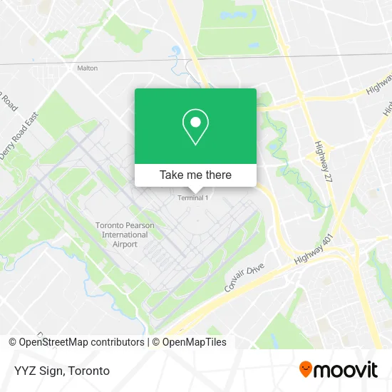 YYZ Sign map