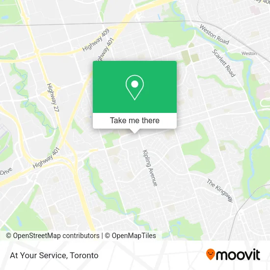 At Your Service map