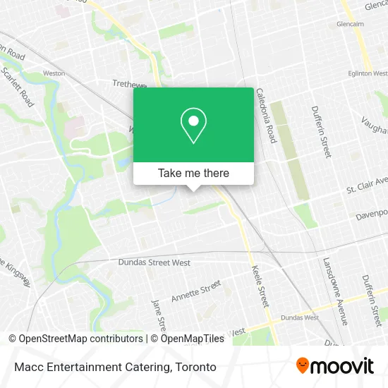 Macc Entertainment Catering map