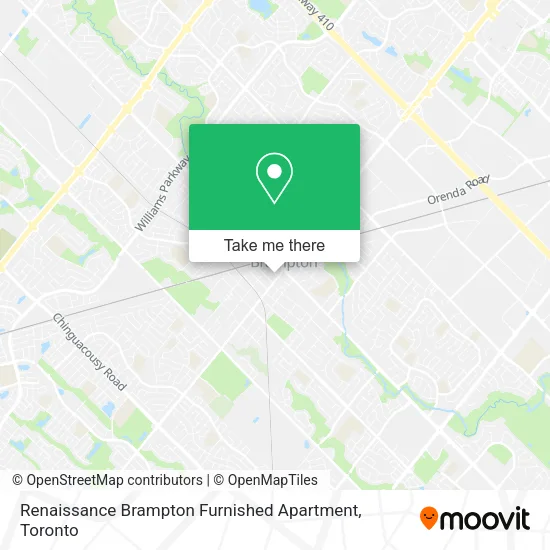 Renaissance Brampton Furnished Apartment map