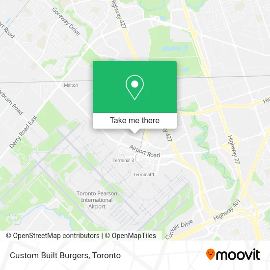 Custom Built Burgers map