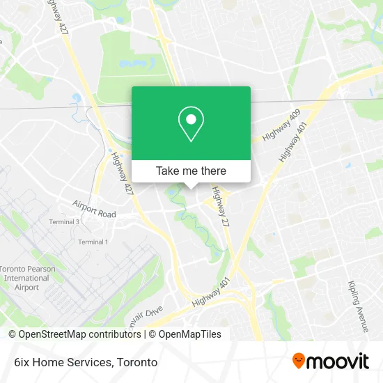 6ix Home Services map