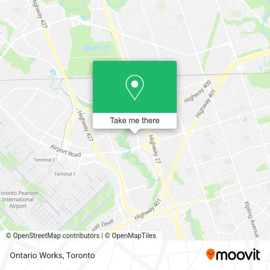 Ontario Works map